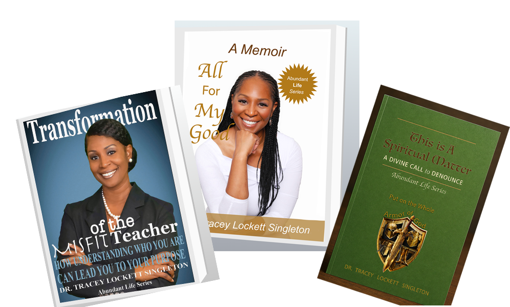 Three Books - two of the book covers have an image of a woman smiling and the third book cover has a green, more mysterious cover